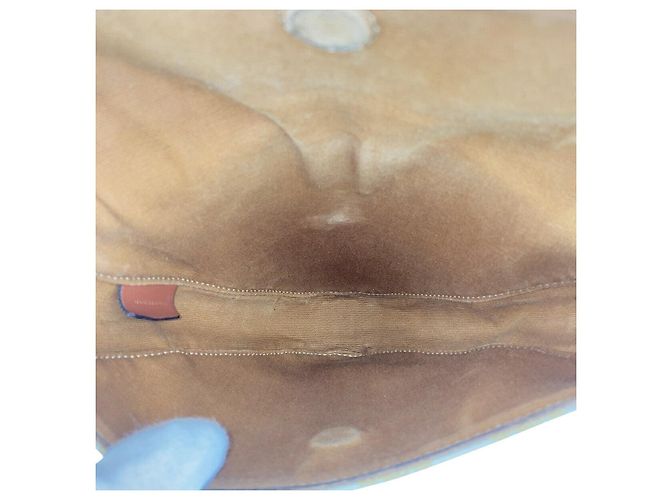 Céline Borsa a Spalla Triangolo PVC Triomphe di Celine Marrone Beige - vista 9