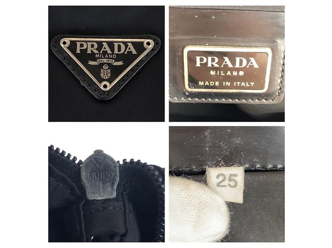Bolsa transversal Prada em nylon tessuto com logo triangular Preto - vista 10