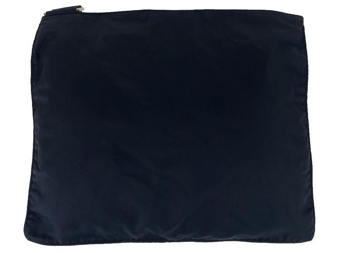 Bolsa transversal Prada em nylon tessuto com logo triangular Preto - vista 2