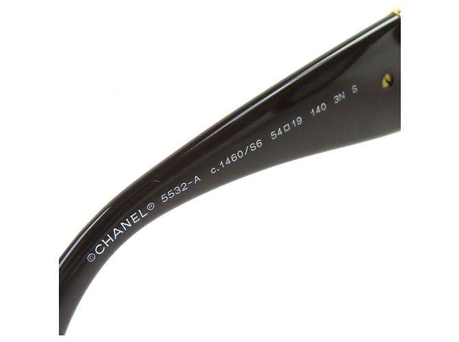 Timeless Occhiali da sole Chanel COCO Mark a forma quadrata Marrone - vista 9