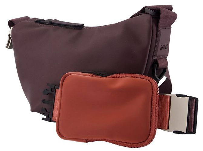 Mini Borsa a Spalla Valera W3 Crossbody - RAINS - Sintetico - Bordeaux Rosso Bordò - vista 2