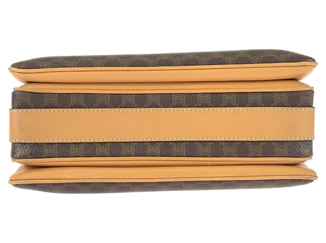 Céline Celine Vintage Macadam Schultertasche Braun - Ansicht 10