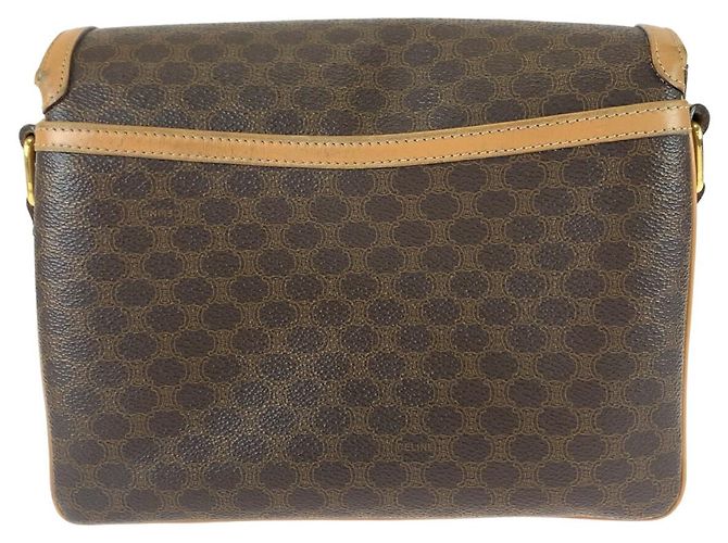 Céline Celine Vintage Macadam Schultertasche Braun - Ansicht 2
