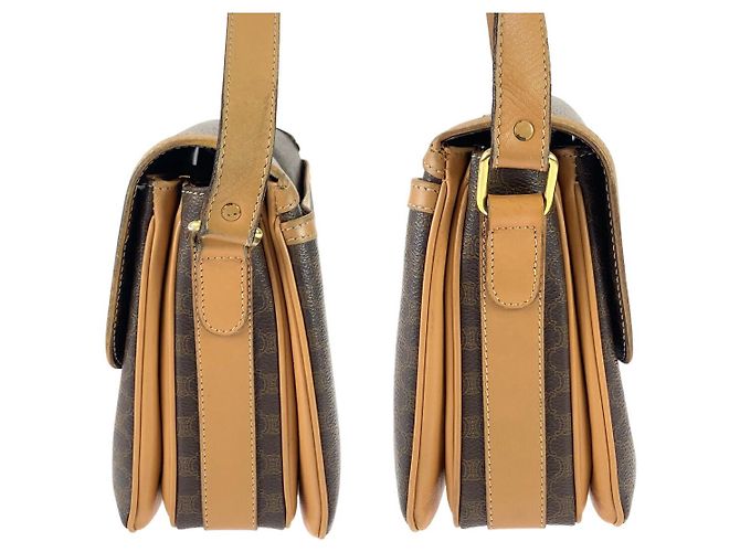 Céline Celine Vintage Macadam Schultertasche Braun - Ansicht 8