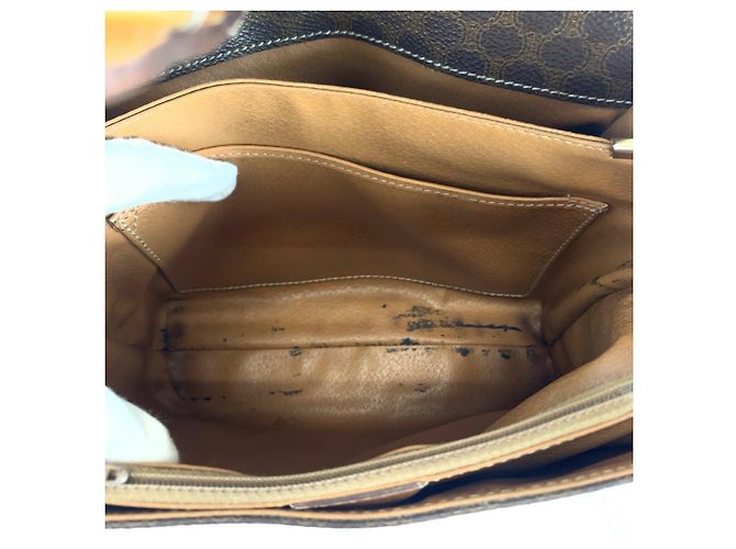 Céline Celine Vintage Macadam Schultertasche Braun - Ansicht 9
