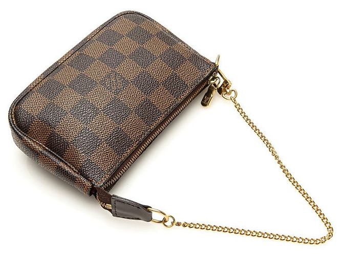 Mini Pochette Accessori Damier Louis Vuitton Marrone - vista 4