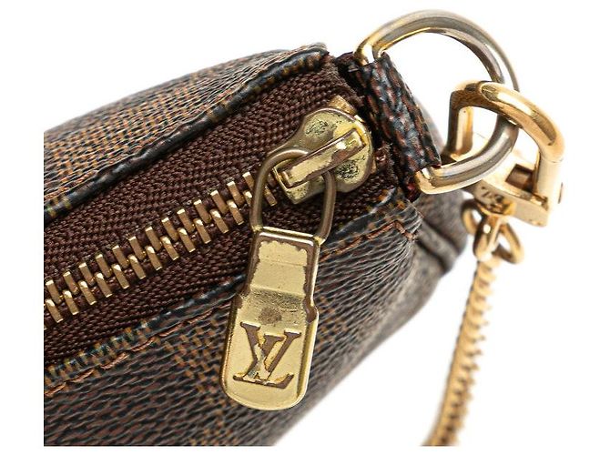 Mini Pochette Accessori Damier Louis Vuitton Marrone - vista 5