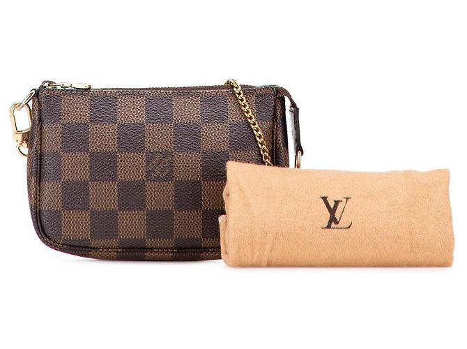 Mini Pochette Accessori Damier Louis Vuitton Marrone - vista 9