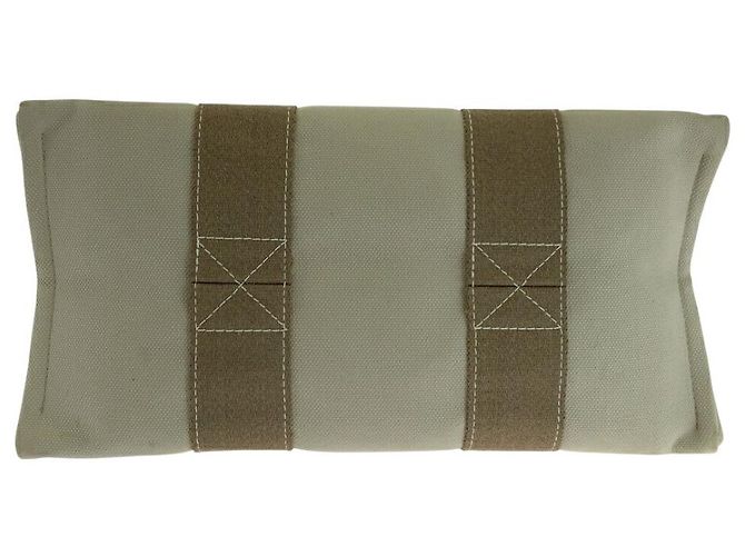 Hermès Bora Bora PM Canvas Tote Bag Braun Beige - Ansicht 10