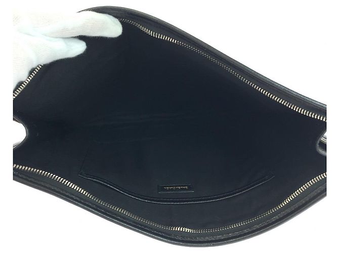 Clutch in pelle Balenciaga nera multicolore Nero - vista 9