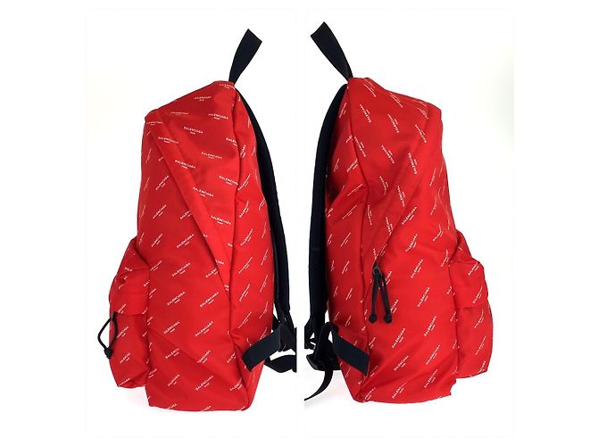 Zaino Explorer in nylon Balenciaga Rosso - vista 6