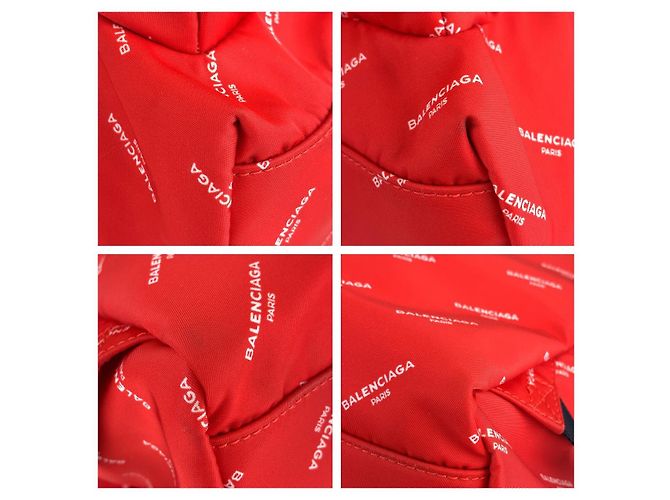 Zaino Explorer in nylon Balenciaga Rosso - vista 7