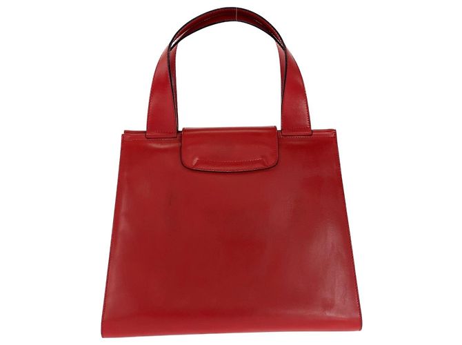 Céline Borsa a mano in pelle Celine Carrozza a cavallo Rosso - vista 2