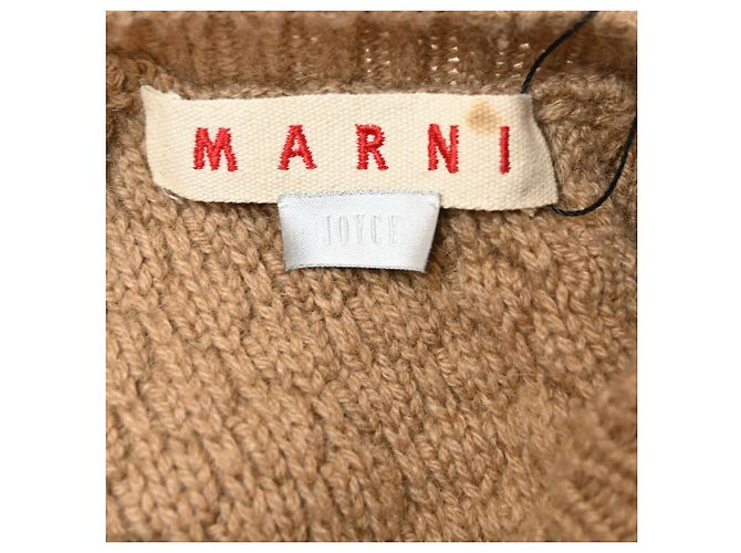 Marni Strickkleid aus brauner Wolle Rot - Ansicht 4