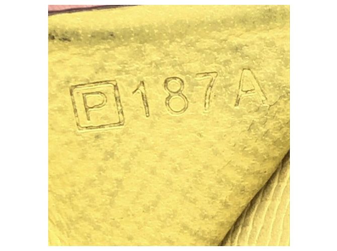 Portafoglio lungo giallo Hermès con hardware argentato - vista 5