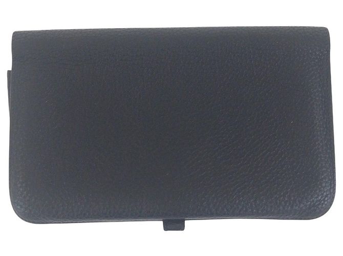 Portafoglio Lungo Dogon GM Hermès Nero Oro - vista 2