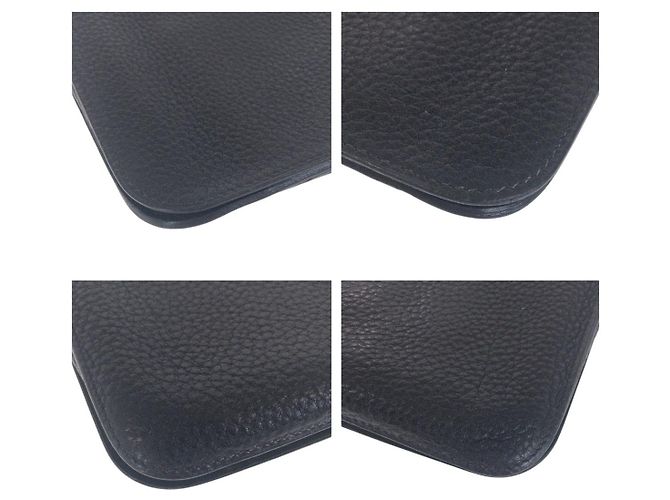 Portafoglio Lungo Dogon GM Hermès Nero Oro - vista 3