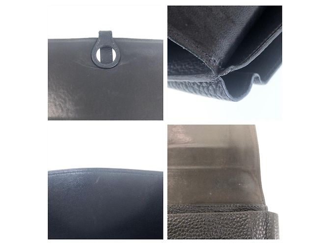 Portafoglio Lungo Dogon GM Hermès Nero Oro - vista 5