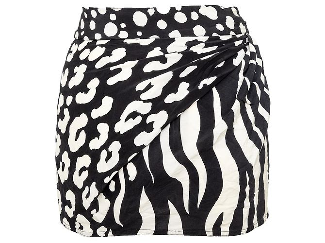 Falda Mini Impresa Gianni Versace - Años 90 Multicolor - vista 4