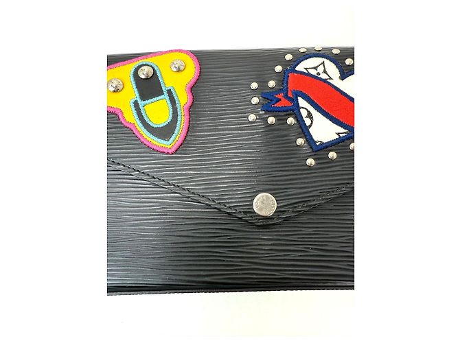 Pochette Félicie Borsa a tracolla Felicie Pochette Edizione Limitata Patchwork in Pelle Epi Nera Louis Vuitton Nero - vista 7