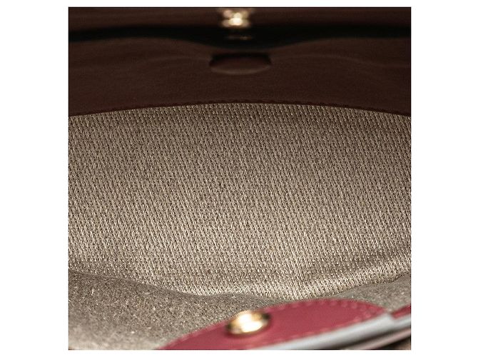 Chloé Borsa a secchiello in pelle e lino KEY di Chloe Marrone Beige - vista 6