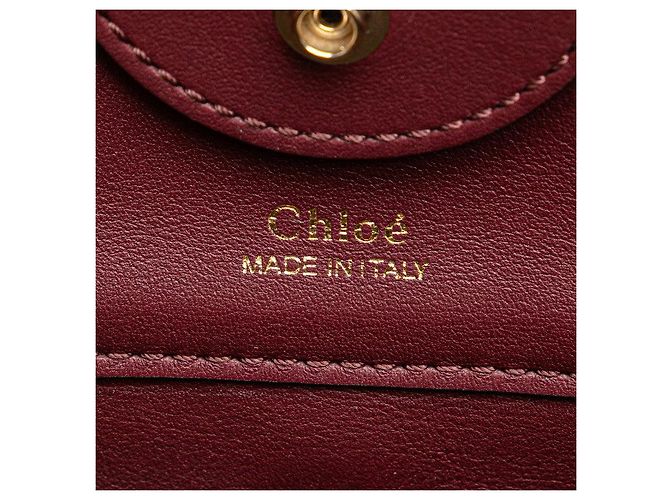 Chloé Borsa a secchiello in pelle e lino KEY di Chloe Marrone Beige - vista 7