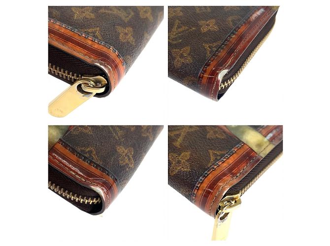 Portafoglio Zippy in tela Monogram Louis Vuitton Marrone - vista 5