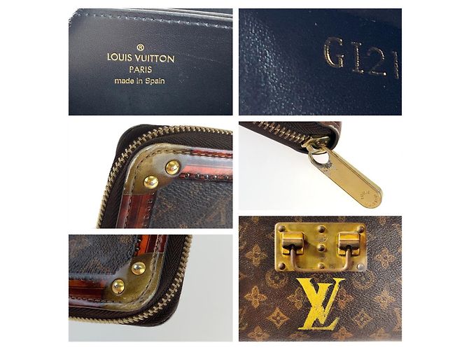 Portafoglio Zippy in tela Monogram Louis Vuitton Marrone - vista 8