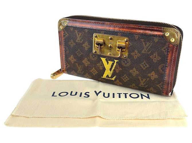 Portafoglio Zippy in tela Monogram Louis Vuitton Marrone - vista 9