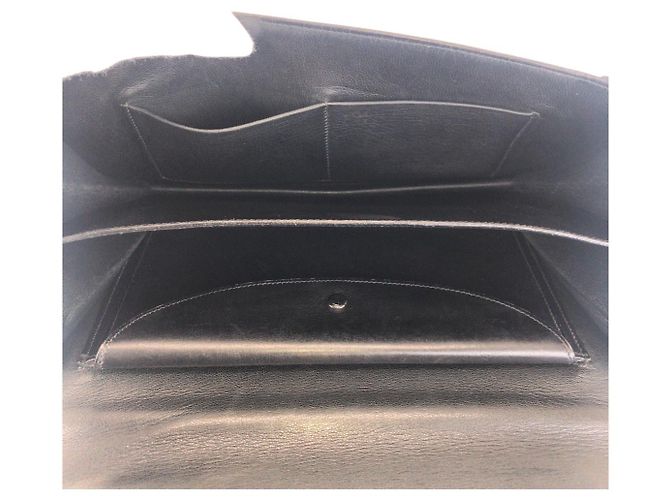 Vintage Chaine d'Ancre Handtasche Hermès Schwarz Gold - Ansicht 10
