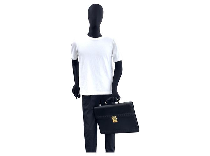 Brevettato in pelle Versace Nero - vista 6