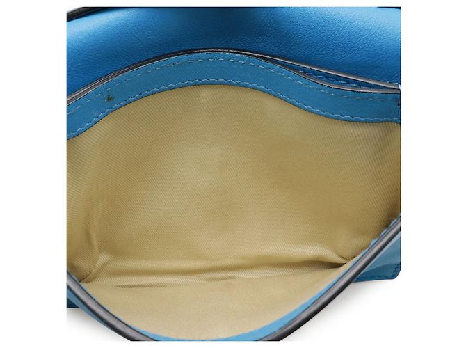 Valentino Garavani Borsa a Spalla Valentino in Pelle Rockstud 2WAY Blu - vista 7