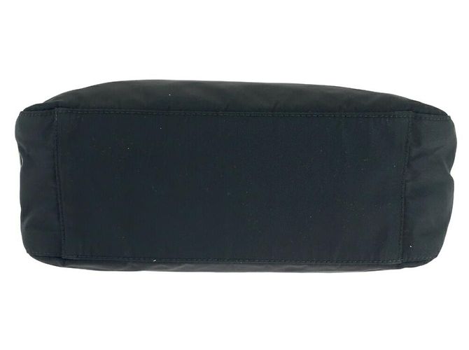 Borsa a mano Prada in nylon con placca logo Nero - vista 10