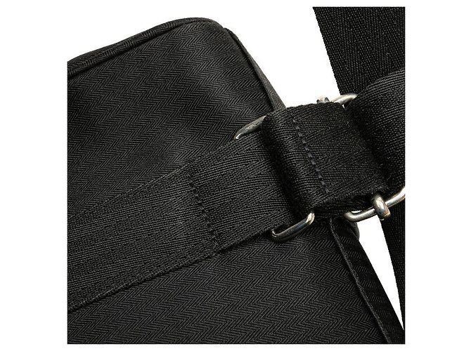 Zaino in tela Chevron Acapulco Hermès Nero - vista 5