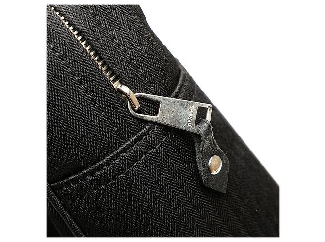 Zaino in tela Chevron Acapulco Hermès Nero - vista 6
