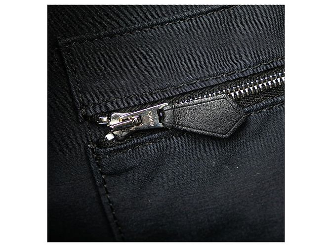 Zaino in tela Chevron Acapulco Hermès Nero - vista 8