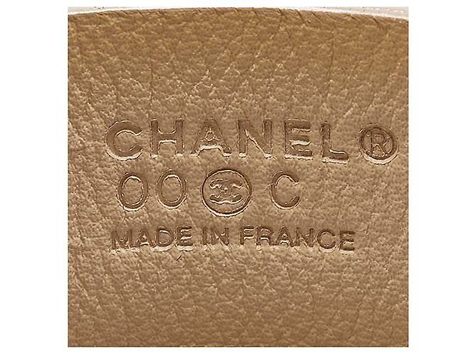 Timeless Lederarmband mit Metall-Logo Chanel 00C Braun Beige - Ansicht 5