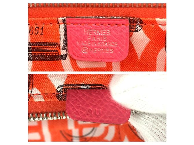 Hermès Azap Long Silk'in Geldbörse Pink - Ansicht 5