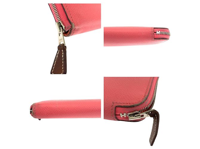 Hermès Azap Long Silk'in Geldbörse Pink - Ansicht 7