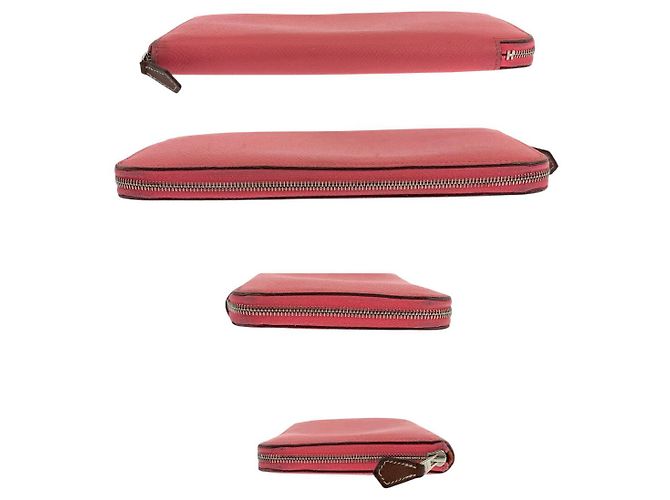 Hermès Azap Long Silk'in Geldbörse Pink - Ansicht 8