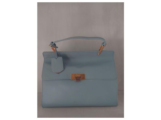 Borsa a mano Balenciaga Le Dix in pelle turchese - vista 5