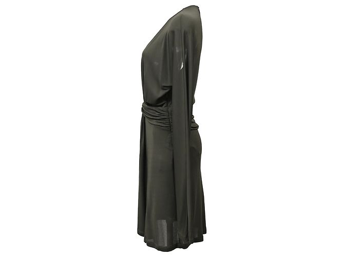 Stella Mc Cartney Stella McCartney Jersey-Kleid aus grünem Polyester Olivgrün - Ansicht 2