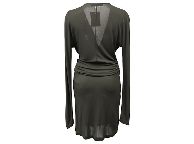 Stella Mc Cartney Stella McCartney Jersey-Kleid aus grünem Polyester Olivgrün - Ansicht 3