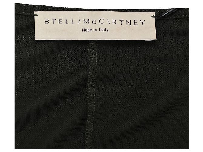 Stella Mc Cartney Stella McCartney Jersey-Kleid aus grünem Polyester Olivgrün - Ansicht 4