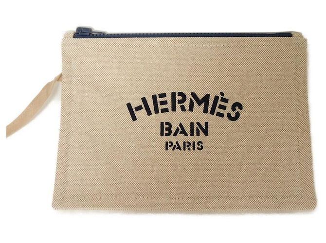 Market Hermès Nœud Marin Baumwoll-Tote Orange - Ansicht 8