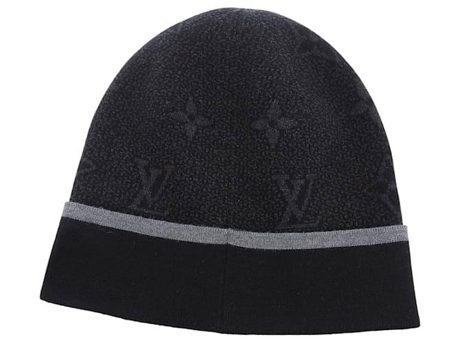 Cappello in maglia My Monogram Eclipse di Louis Vuitton Nero - vista 4