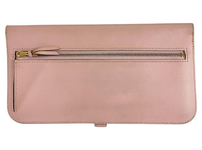 Portafoglio Lungo Dogon Hermès Rosa Oro - vista 2