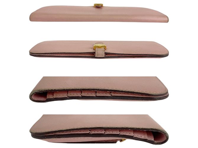 Portafoglio Lungo Dogon Hermès Rosa Oro - vista 6