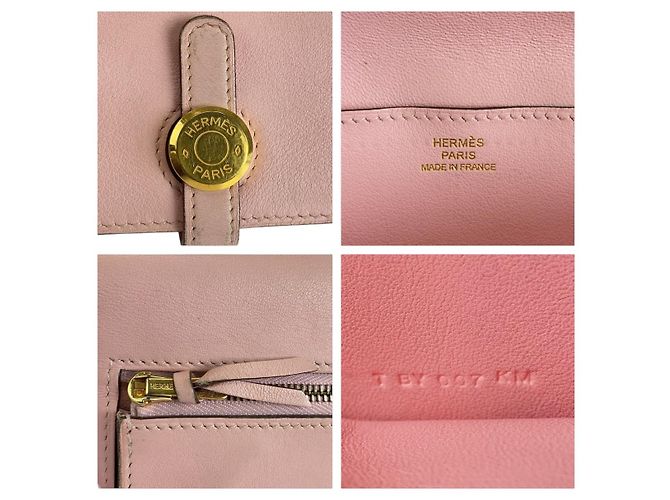 Portafoglio Lungo Dogon Hermès Rosa Oro - vista 9