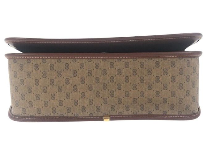 Borsa a spalla in pelle Gucci marrone - vista 10